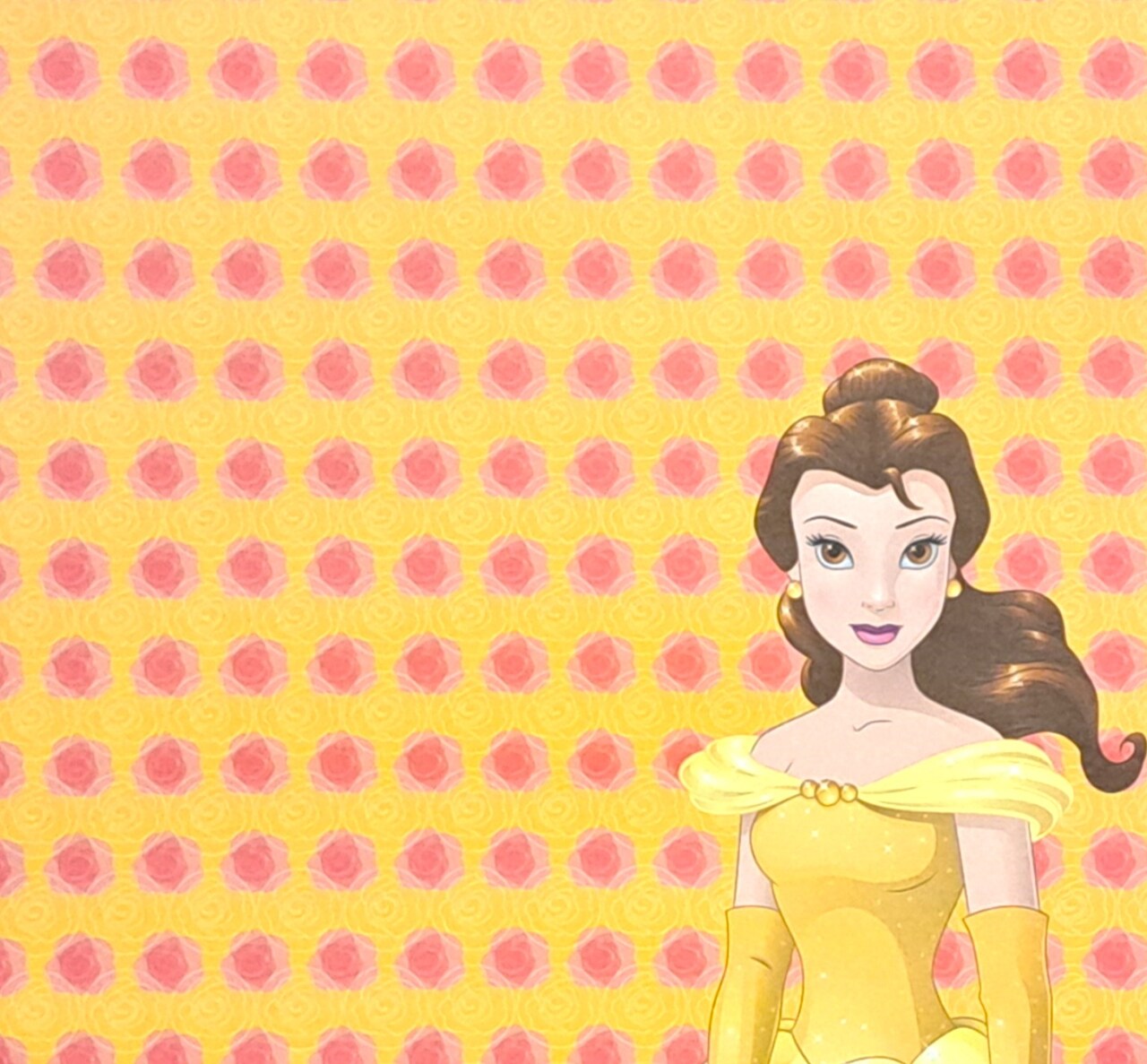 Disney Princess Beauty & The Beast Belle 12x12 Scrapbook Paper